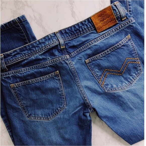 Vintage 1990s Missoni Cropped Boyfriend Jeans 42 IT 6 US - Picture 2 of 15